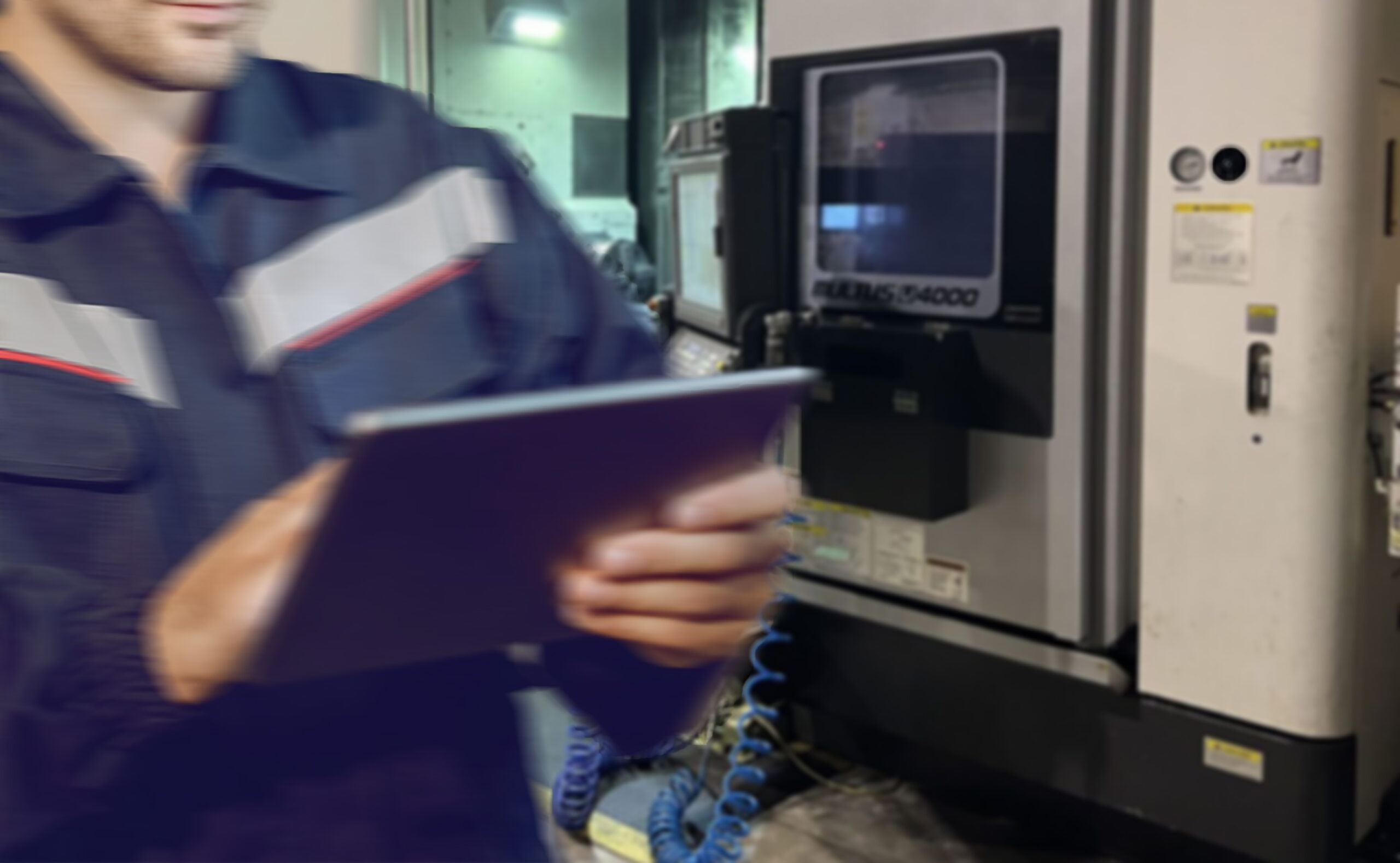Industrial CNC Manufacturing Background
